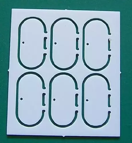1 Platine Türen 7,5x3,5 mm ohne Bullauge, M 1:200 