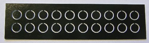 Einsatzplättchen für Bullaugen, M 1:100 