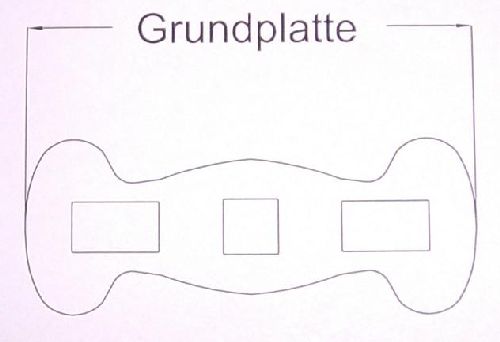 Bausatz Hallanker 10 mm, M 1:100 