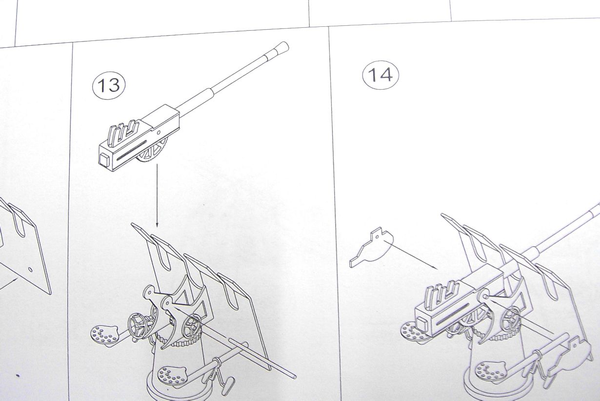 Bausatz 3,7-cm-Einzelflak, M 1:100 