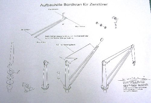 Bausatz Bordkran Zerstörer Z32 M 1:100 