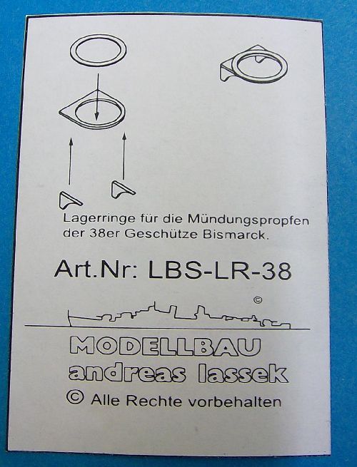 Lagerringe für Mündungsverschlüsse M 1:100 