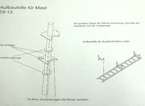 Bausatz Mast „Z9-13“, M 1:100 