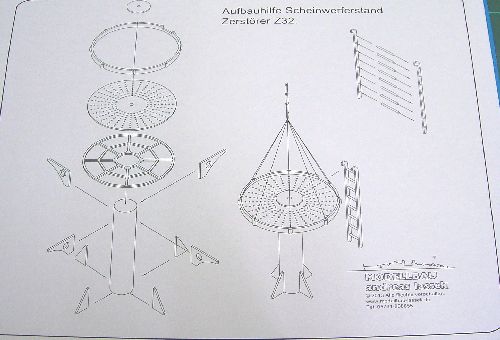 Bausatz hintere Scheinwerferplattform „Z32“, M 1:100 