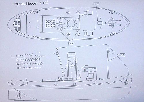 Bausatz Hafenschlepper "Herbert", M 1:100 