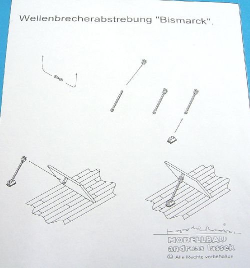 Wellenbrecherabstützung M 1:100 