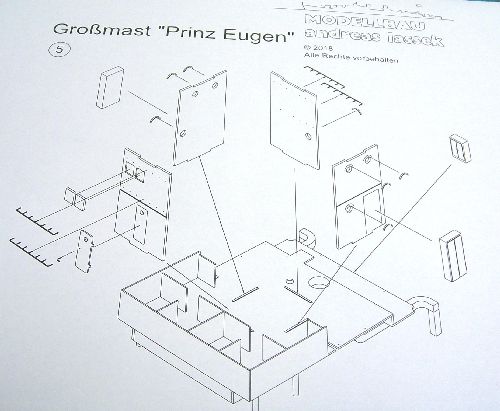 Bausatz Großmast "Prinz Eugen" M 1:100 