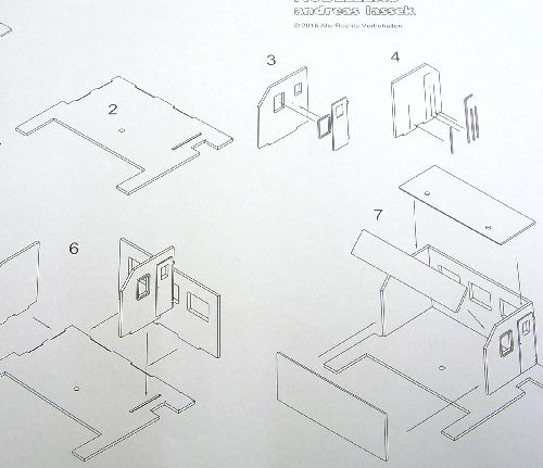 Bedienhaus für Würzburgriesen M 1:100 