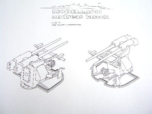 Bausatz 3,7 cm Doppelflak M 1:200 