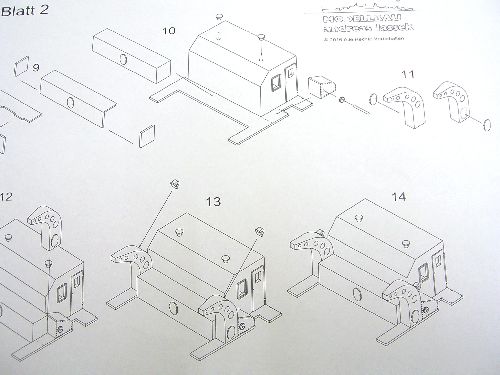 Bedienhaus für Würzburgriesen M 1:100 