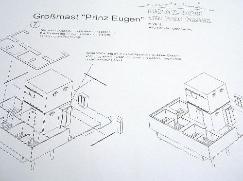 Bausatz Großmast "Prinz Eugen" M 1:100 