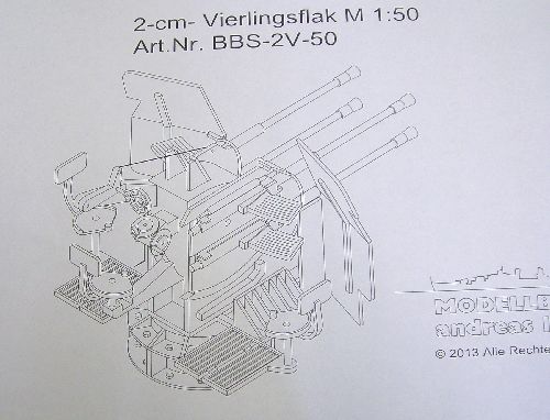 Bausatz 2-cm-Vierlingsflak, M 1:50 