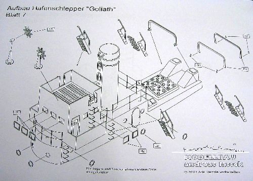 Hafenschlepper „Goliath“, M 1:100 